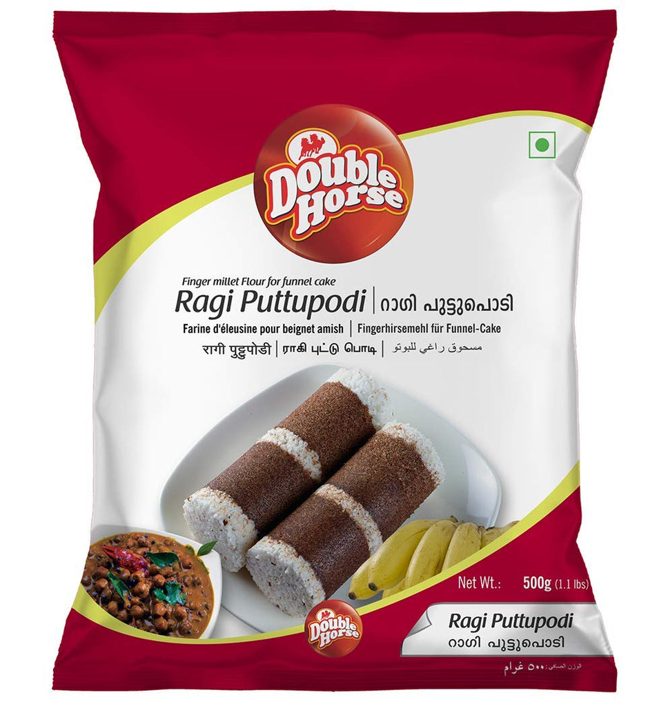 Double Horse Ragi Puttupodi - 500g - salpers.ch