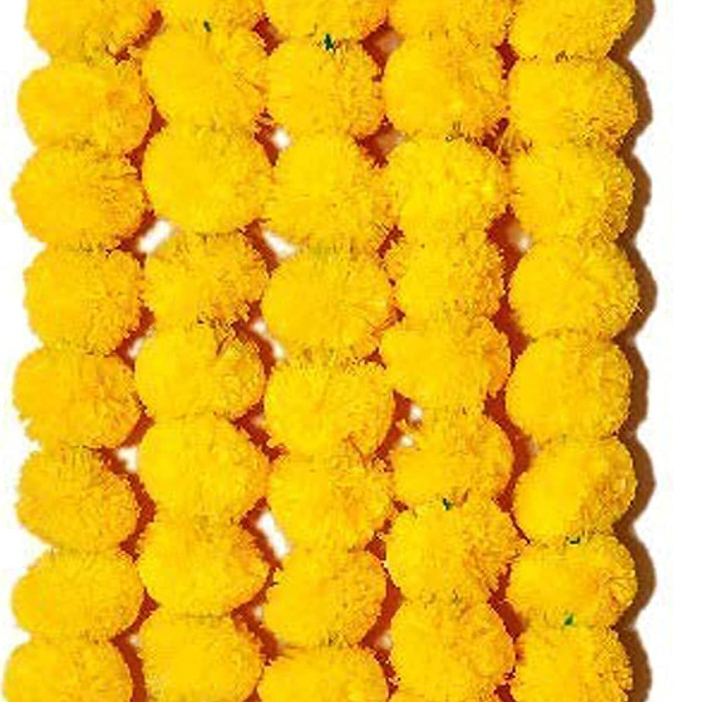 Artificial Genda Phool - Yellow - 1 Pc - salpers.ch