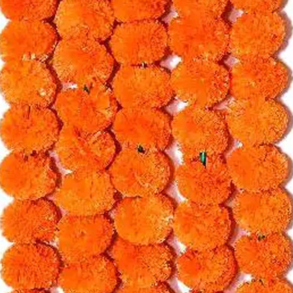 Artificial Genda Phool - Orange - 1 Pc - salpers.ch