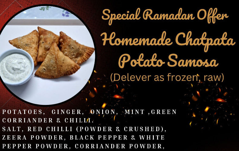 Frozen - Homemade Chatpata Potatot Samosa - 10Pcs - 650g - salpers.ch