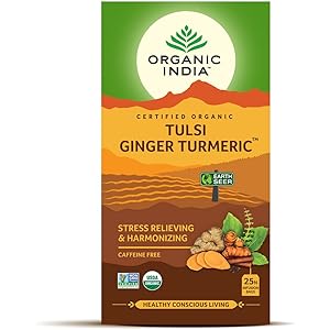 Organic India Tulsi Ginger Turmeric Tea - 25 X 1.8g - salpers.ch