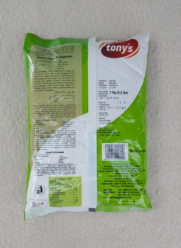 Tony's Easy Palappam Podi 1KG - salpers.ch