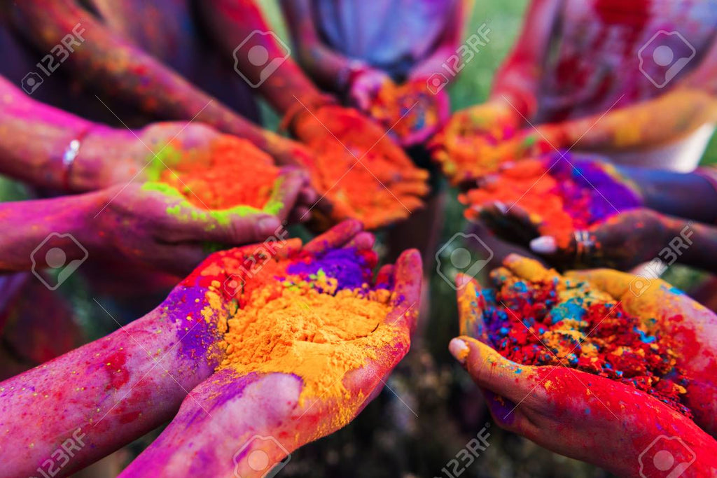 Holi Colors - Mix Colors - 5 X 100g - (EU Approved) - salpers.ch