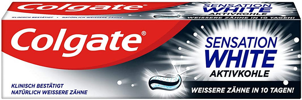 Colgate Sensation White Aktivkohle Zahnpasta, 75 ml - salpers.ch