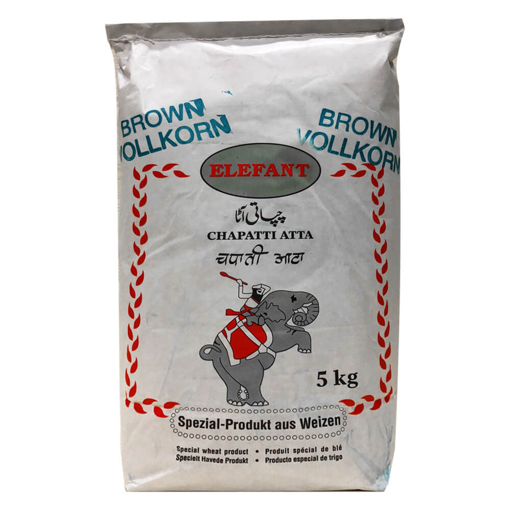 Elephant Chapatti Atta - Brown full corn - 5KG - salpers.ch