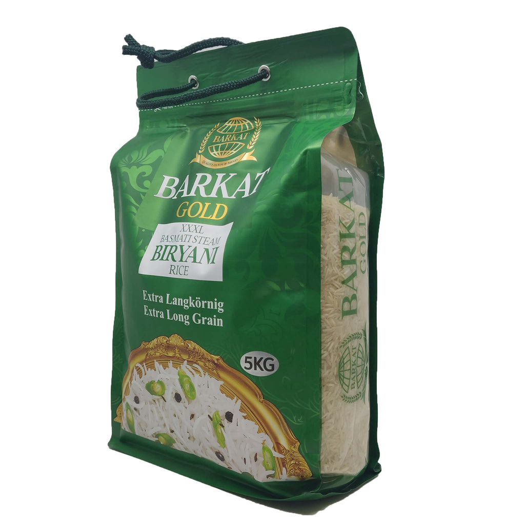 Barkat GOLD Steam Basmati Biryani Rice - 5Kg - salpers.ch