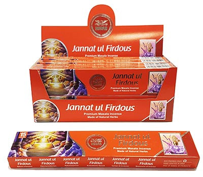 Heera Janat ul Firdous Agarbatti - 15 Stick Pack - salpers.ch