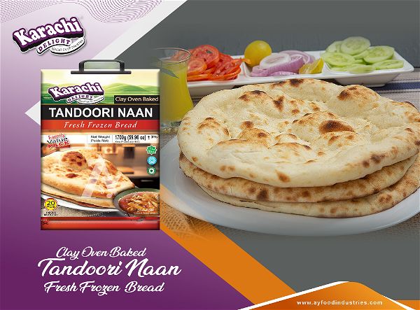 Frozen - Karachi Delight's, Tandoori Naan Round - Family Pack - 20Pcs - salpers.ch