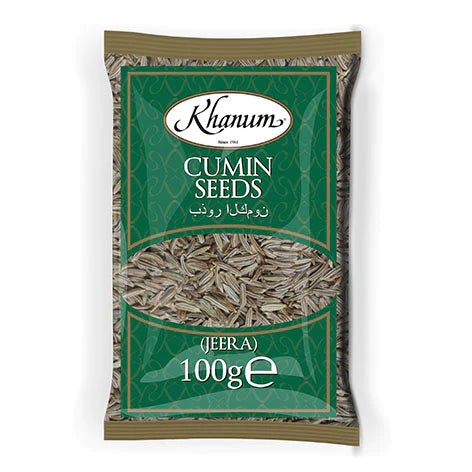 Khanum Cumin Seeds - Jeera Whole - 100g - salpers.ch