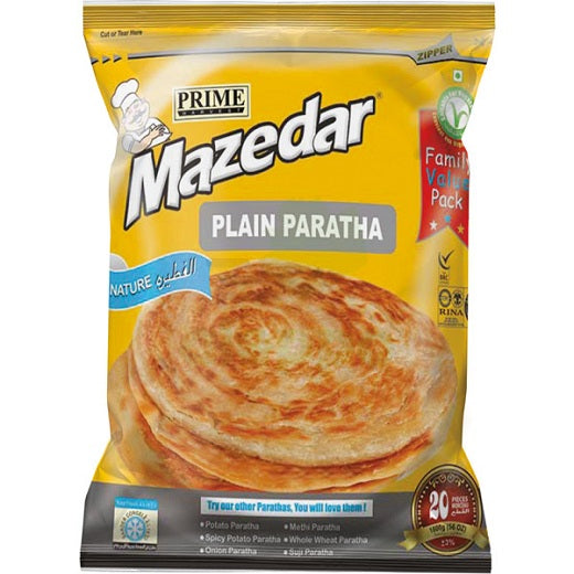 Frozen - Mazadar Plain Paratha Extra Big (10Pc) -1000g - salpers.ch