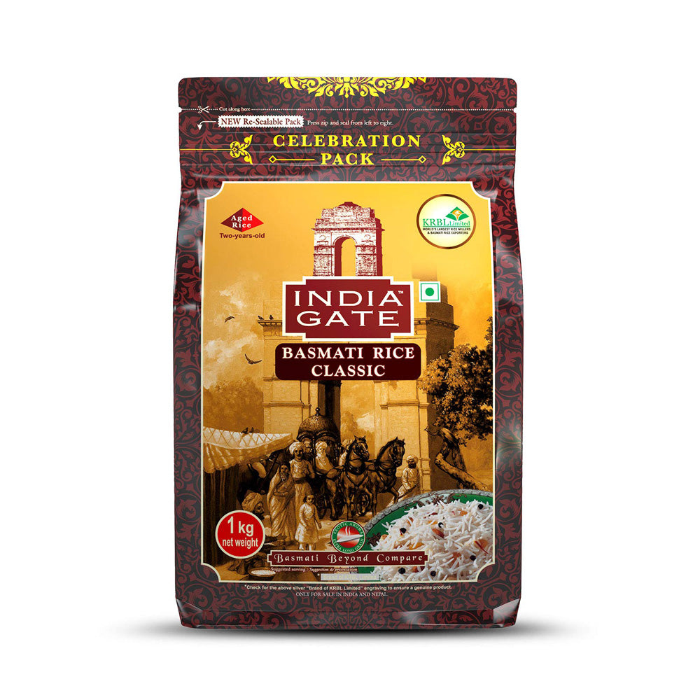 India Gate Classic Basmati Rice - 1KG - salpers.ch