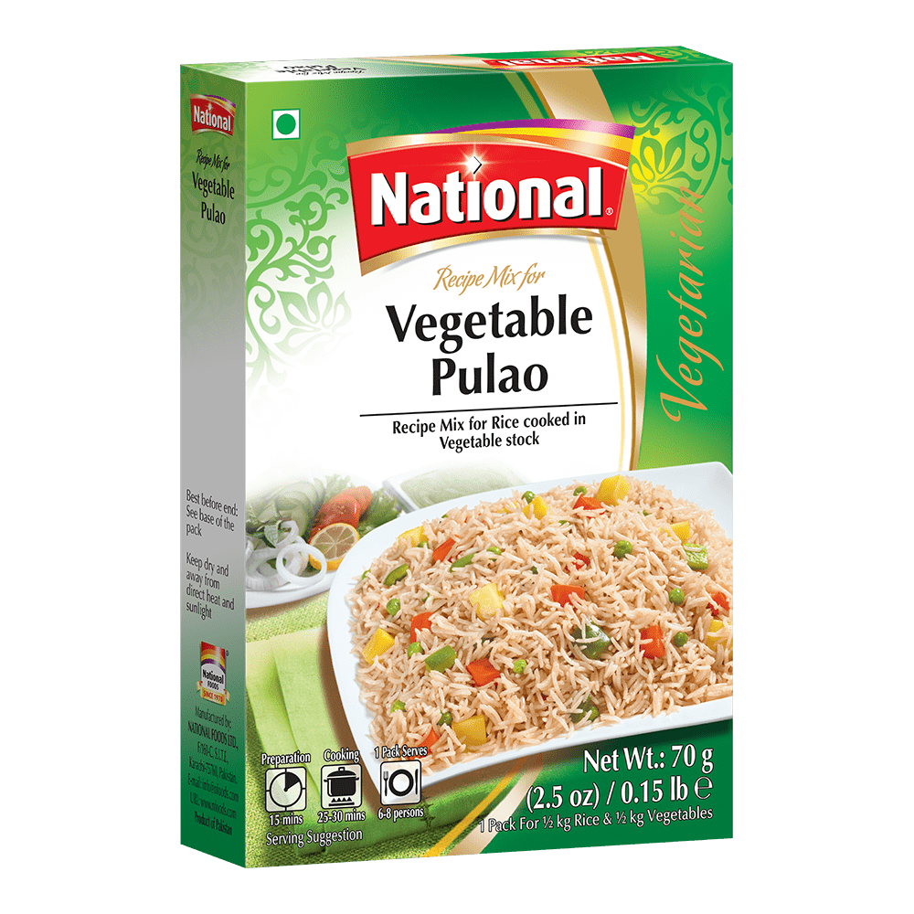 National Vegetable Pulao Masala - 70g - salpers.ch