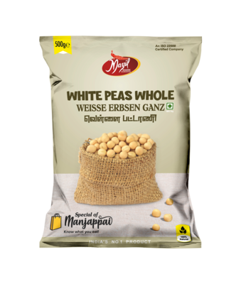 Manjappai White Pea Whole - 500g - salpers.ch