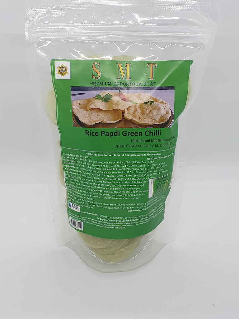 SMT - Rice Pappad - Papdi - Green Chili - 200g - salpers.ch