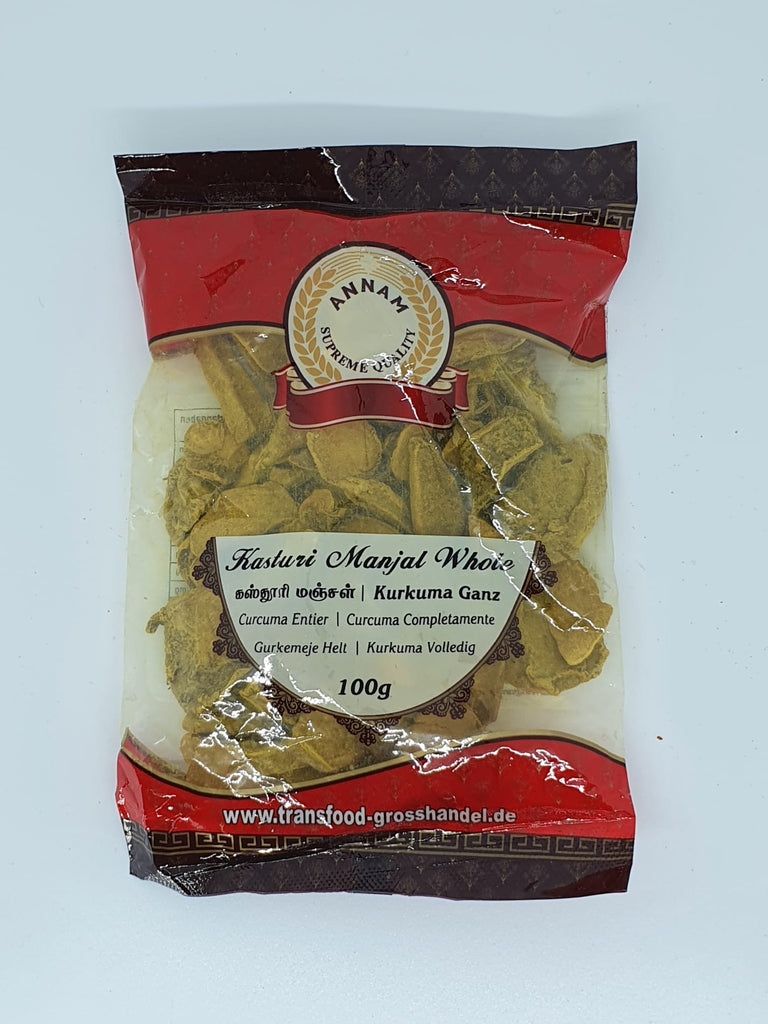 Annam Kasturi Haldi - Manjal Whole - 100g - salpers.ch