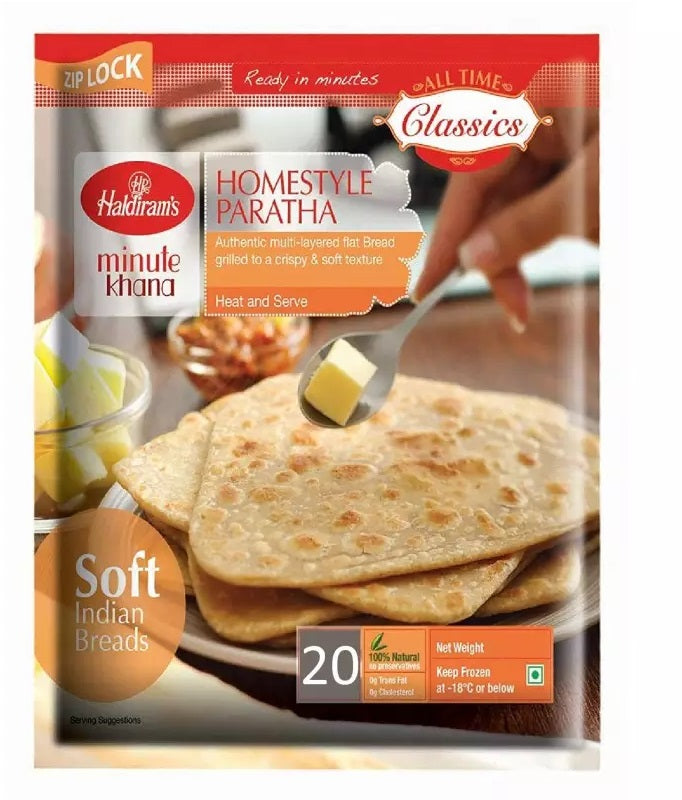 Frozen - Haldiram's Home Style Paratha - Family Pack (20Pcs) - 1.2Kg - salpers.ch