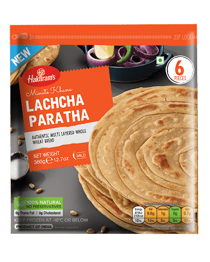 Frozen - Haldiram's Lachha Paratha - (6Pcs) - 360g - salpers.ch