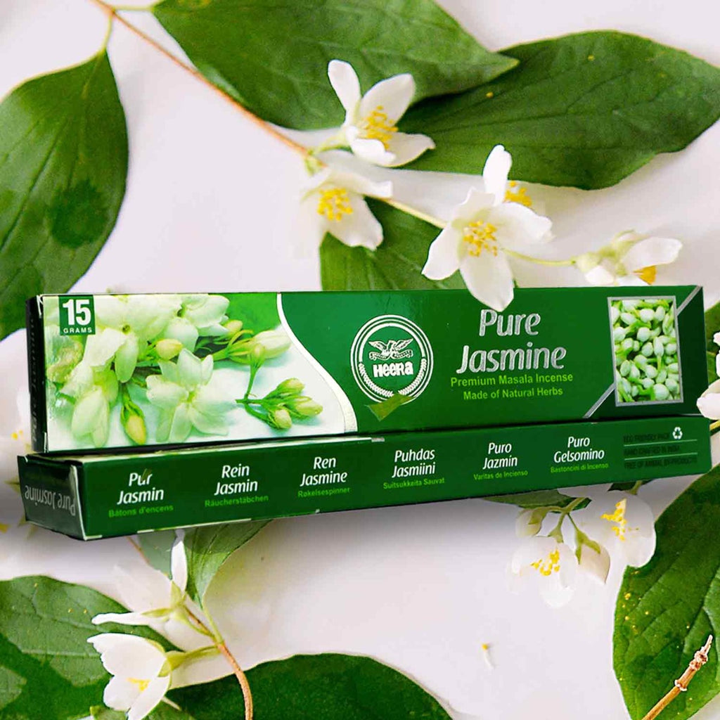 Heera Pure Jasmine Agarbatti - 15 Stick Pack - salpers.ch