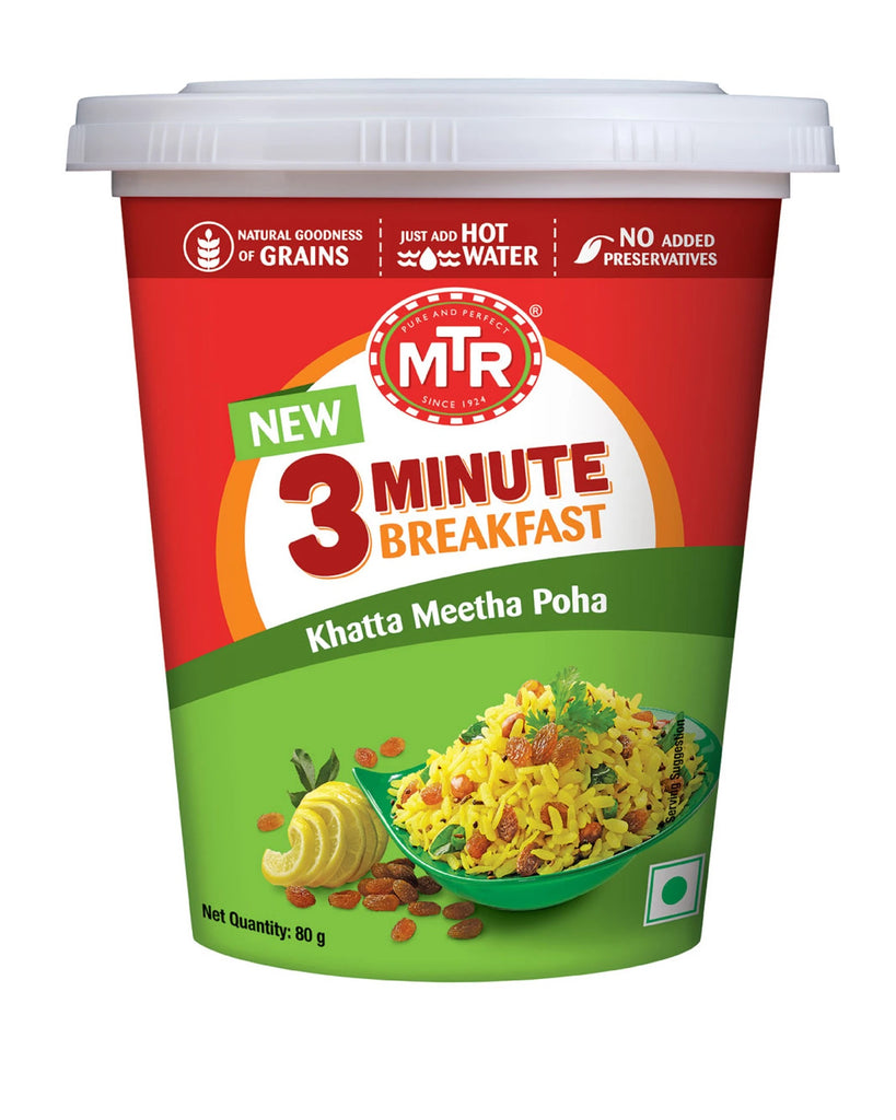 MTR 3 Minute Breakfast - Khatta Meetha Poha - 80g - salpers.ch