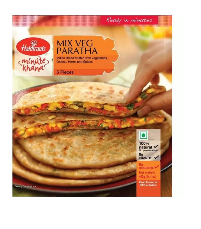 Frozen - Haldiram's Mix Vegetable Paratha - (4Pcs) - salpers.ch