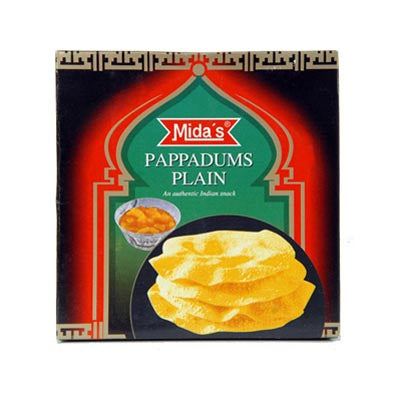 Midas Papadums Plain - 110g - salpers.ch