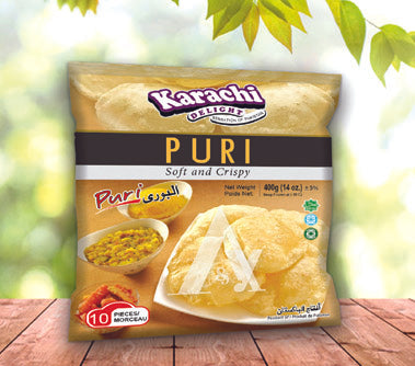 Frozen - Karachi Delight's, Puri - 10Pcs - 400g - salpers.ch